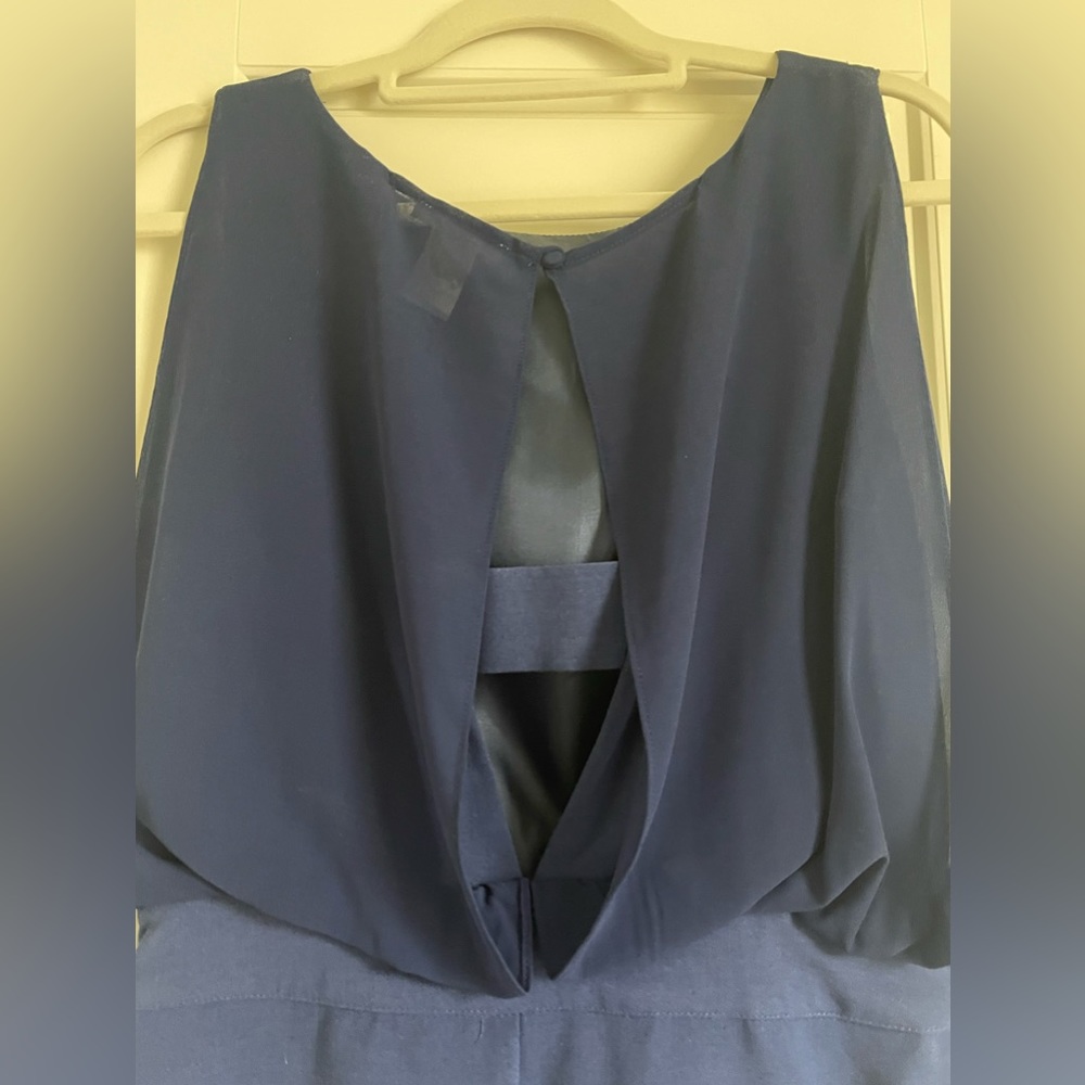 Royal Blue Cocktail Dress - Picture 3 of 4